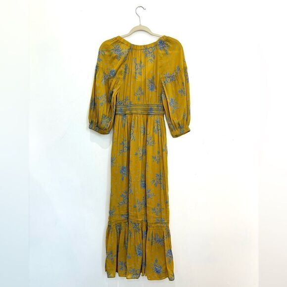 NWT FREE PEOPLE NWT Golden Hour Maxi Dress in Egyptian Palm Combo - Picture 7 of 11